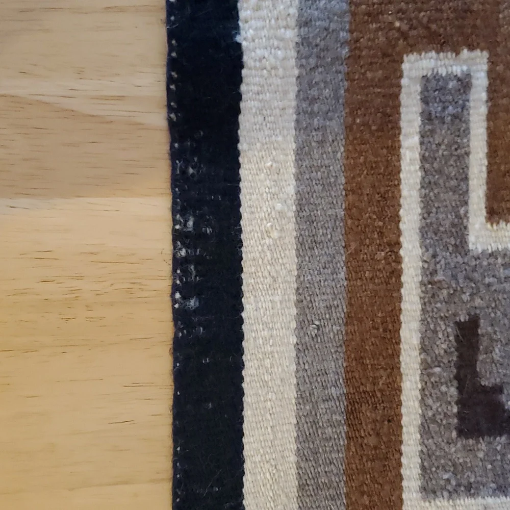 Vintage Two Grey Hills Navajo Rug WITH Authentication! - Picture 9 of 9
